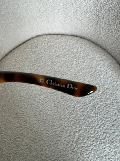 2000s Christian Dior Tortoise Oversized Sunglasses | O/S, Brown