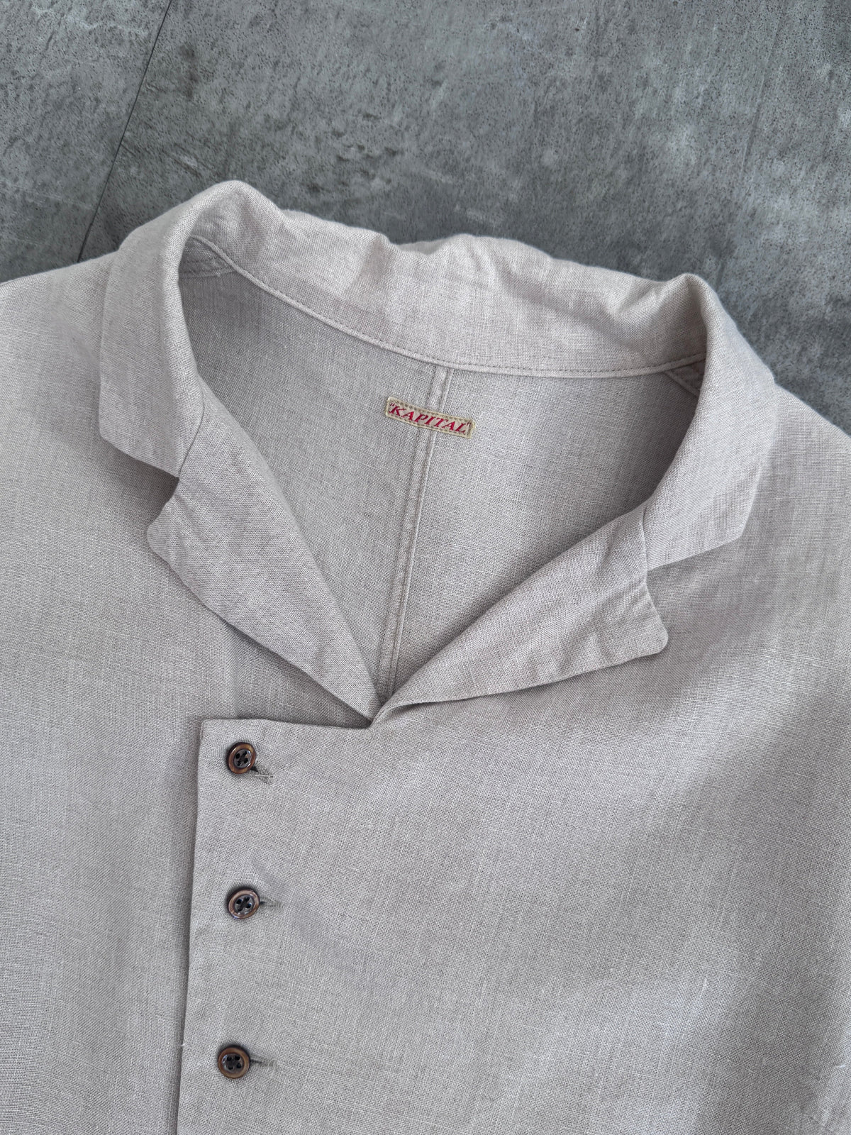 Kapital Asymmetric Lightweight Overshirt | Small, Multicoloured