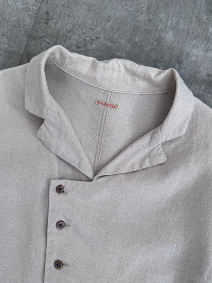 Kapital Asymmetric Lightweight Overshirt | Small, Multicoloured