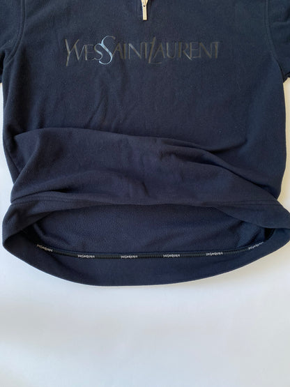 Yves Saint Laurent Spellout Fleece Quarter Zip