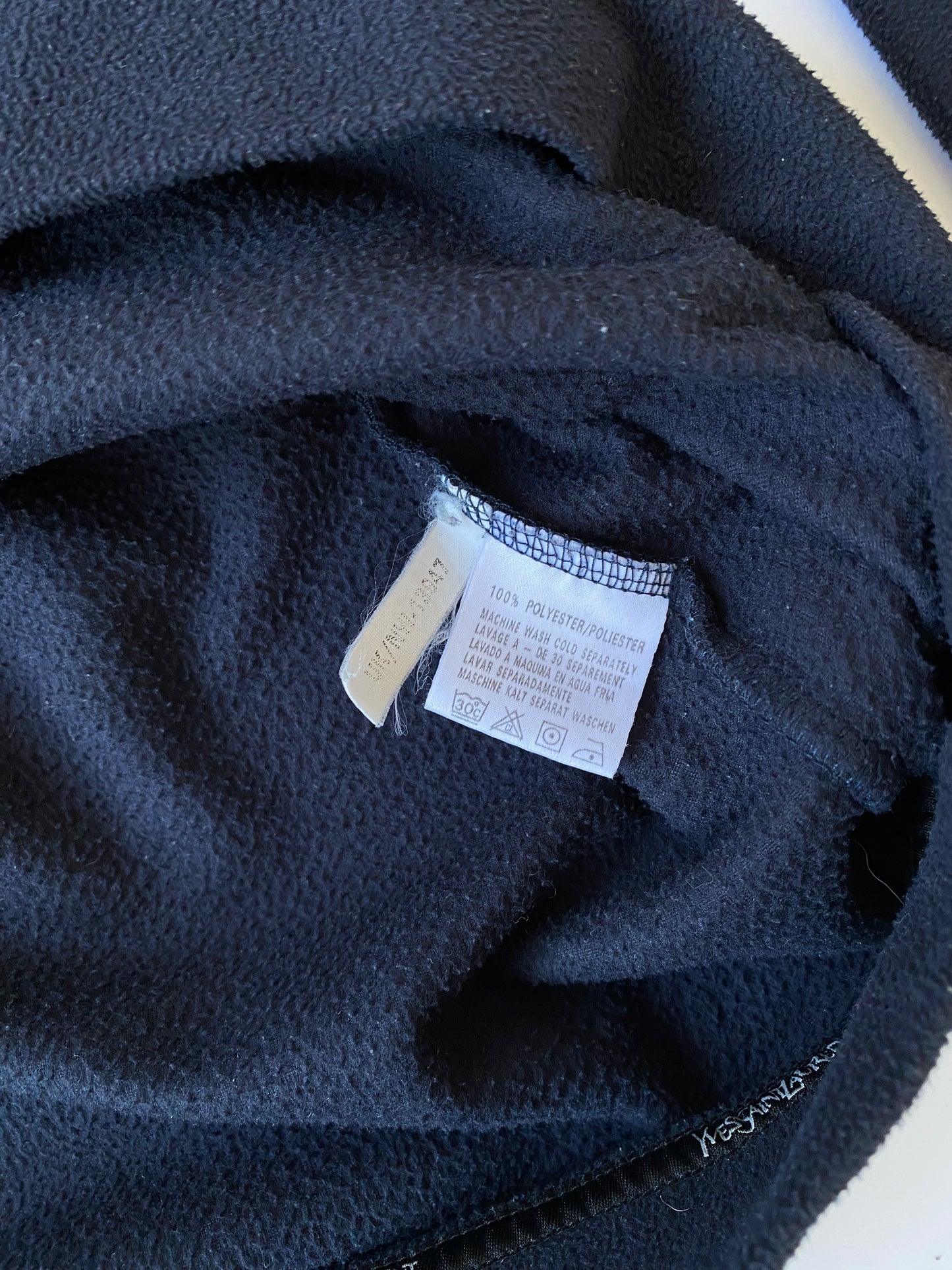 Yves Saint Laurent Spellout Fleece Quarter Zip