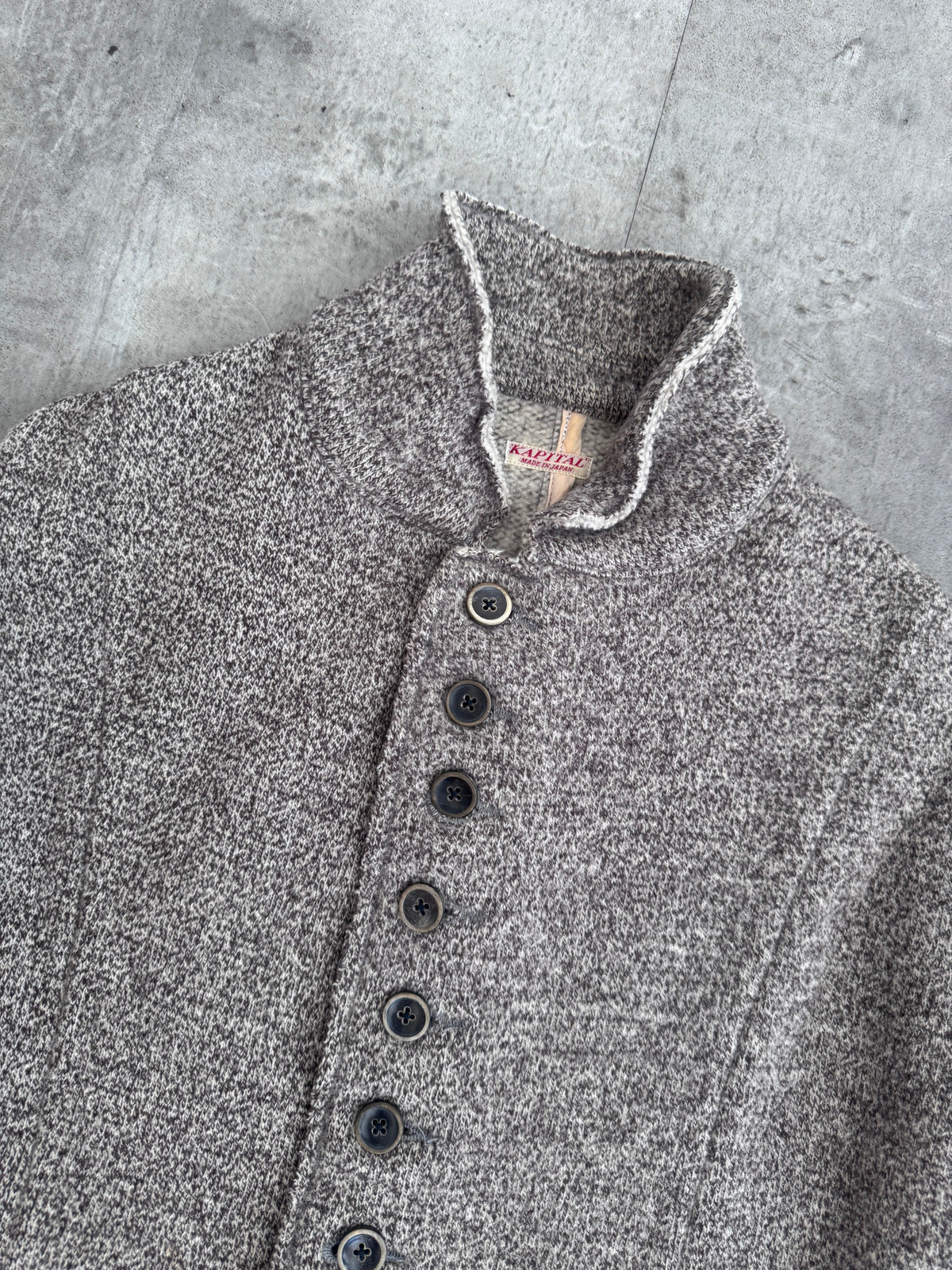 Kapital Marled Wool Dolman Jacket | Medium, Multicoloured