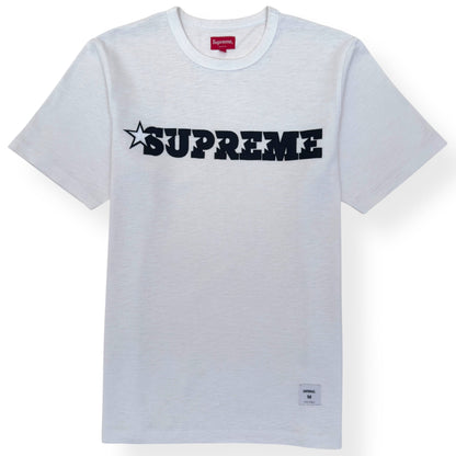 SUPREME STAR LOGO T-SHIRT WHITE / BLACK M | Medium, Black