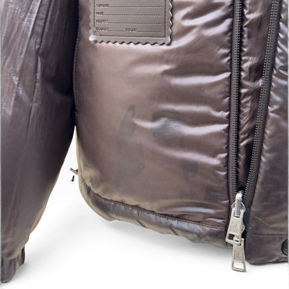 MONCLER VERONE REVERSIBLE DOWN PUFFER JACKET BROWN / BLACK 3 / M | Medium, Black