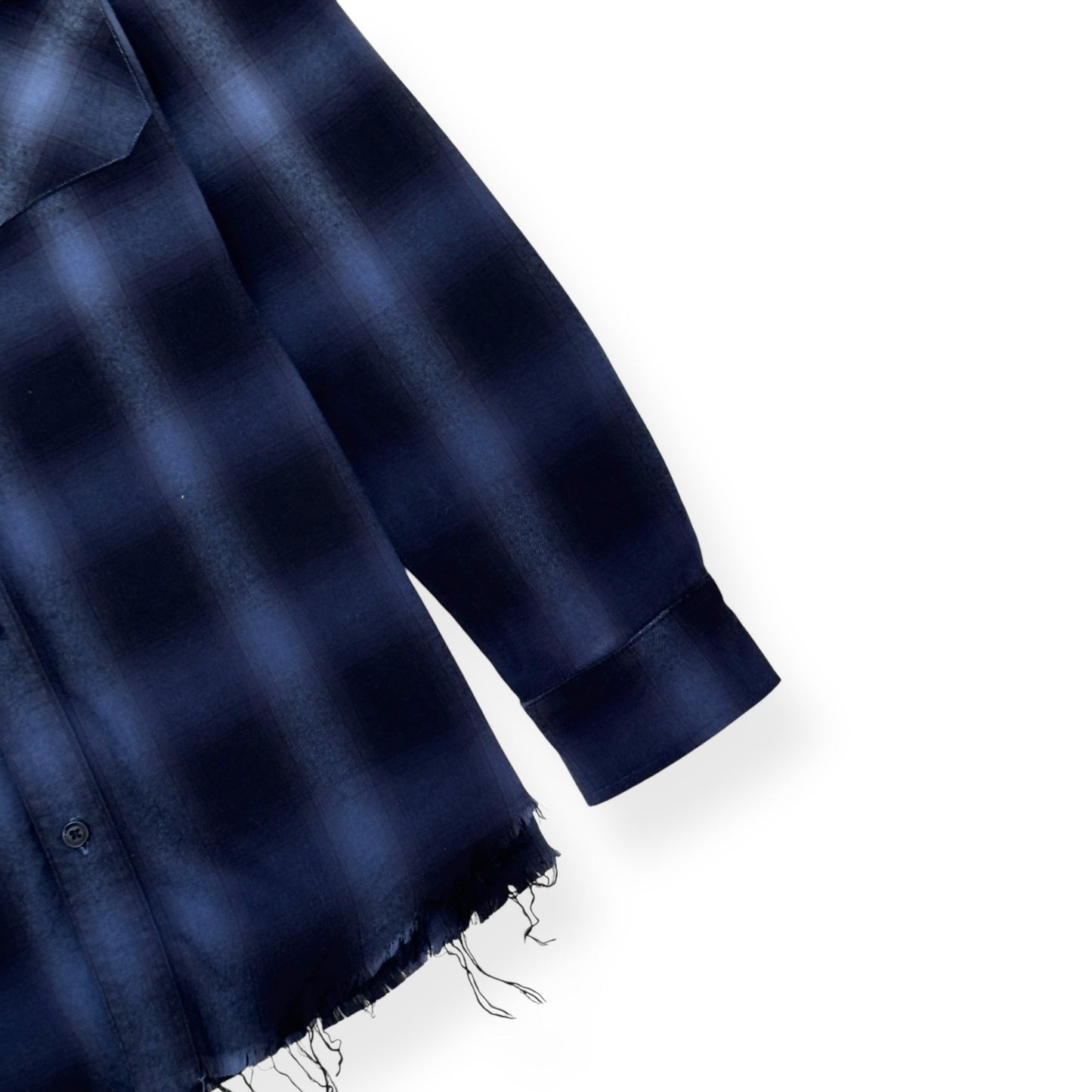 AMIRI DIP-DYED CHECKED COTTON-FLANNEL SHIRT BLUE / NAVY S | Small, Blue