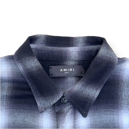 AMIRI DIP-DYED CHECKED COTTON-FLANNEL SHIRT BLUE / NAVY S | Small, Blue