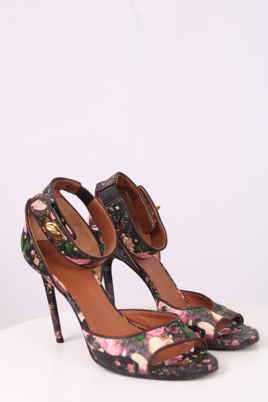 Givenchy Floral Print Sandal heels multicolour 39 | UK 6, TBD