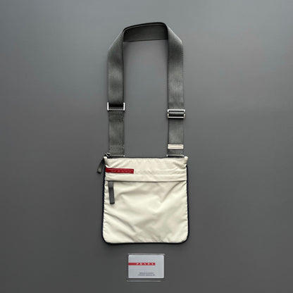 Prada Sport 'Pomice' Grey 00s Crossbody Bag | O/S, Grey