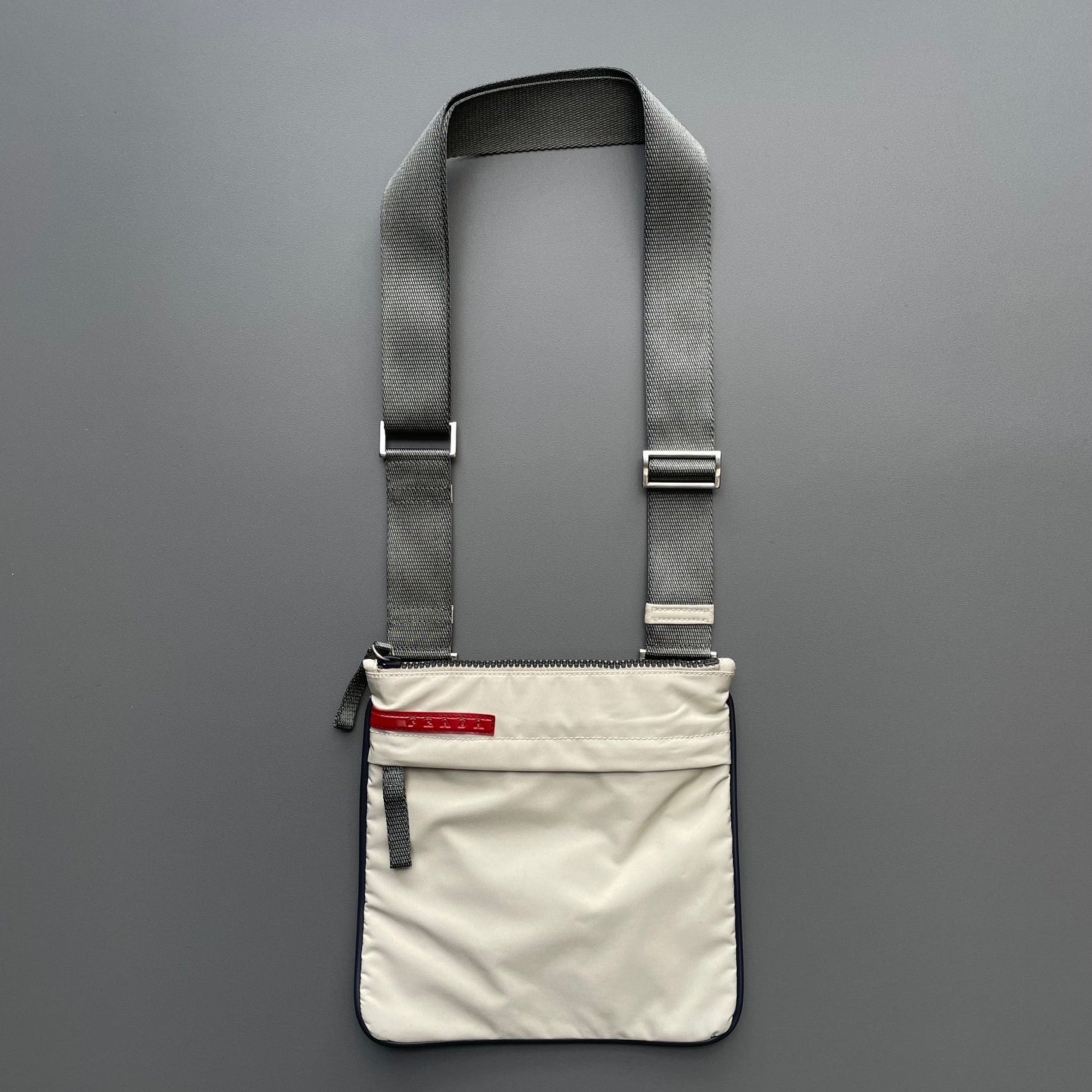 Prada Sport 'Pomice' Grey 00s Crossbody Bag | O/S, Grey