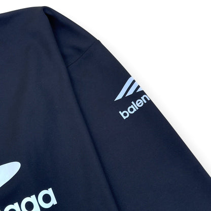 BALENCIAGA SKIWEAR OVERSIZED 3B SPORTS ICON LONG SLEEVE T-SHIRT BLACK M | Medium, Black
