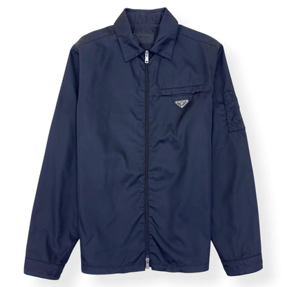 PRADA RE-NYLON BLOUSON JACKET BLACK  L | Large, Black