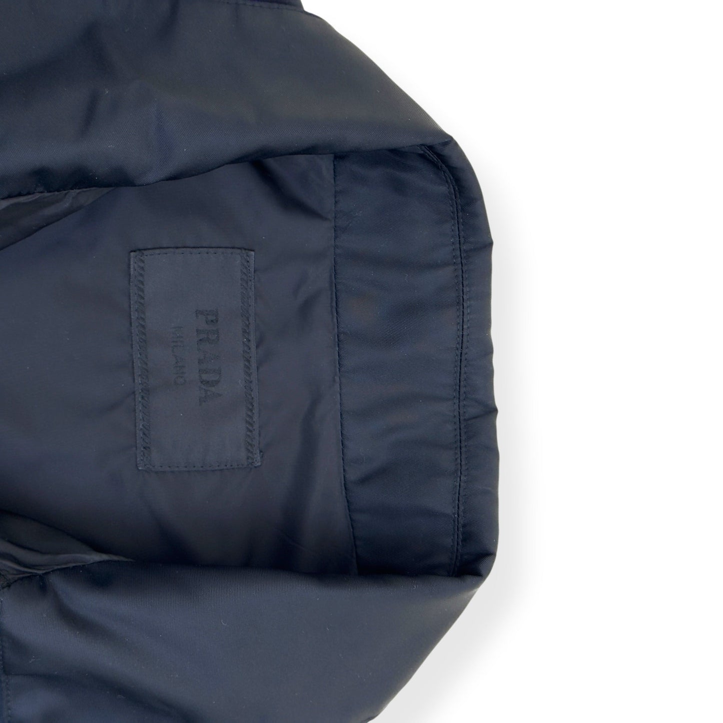 PRADA RE-NYLON BLOUSON JACKET BLACK  L | Large, Black