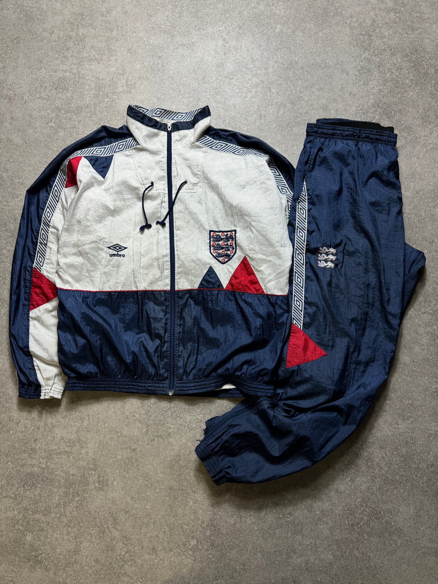 1990-92 England Vintage Umbro Football Tracksuit