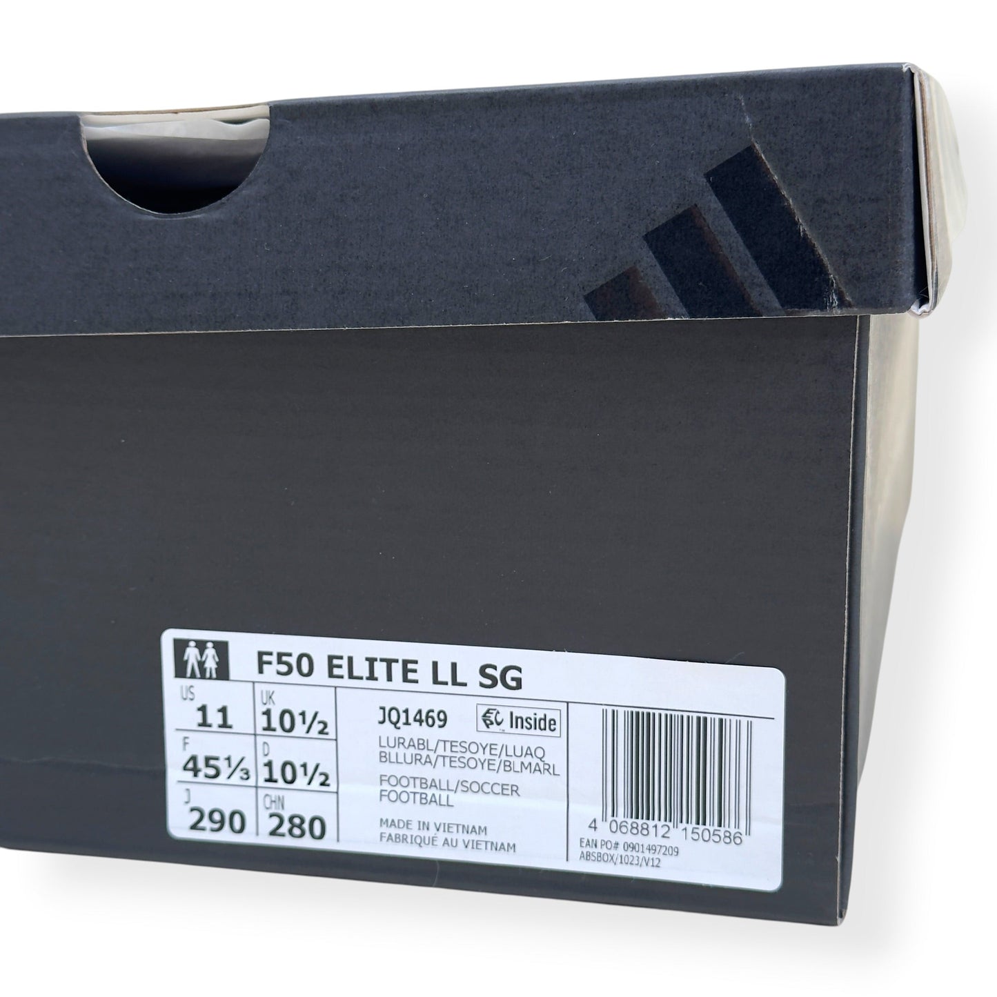 ADIDAS F50 ELITE LL SG FOOTBALL BOOTS BLUE / YELLOW UK10.5 | UK 10.5, Blue