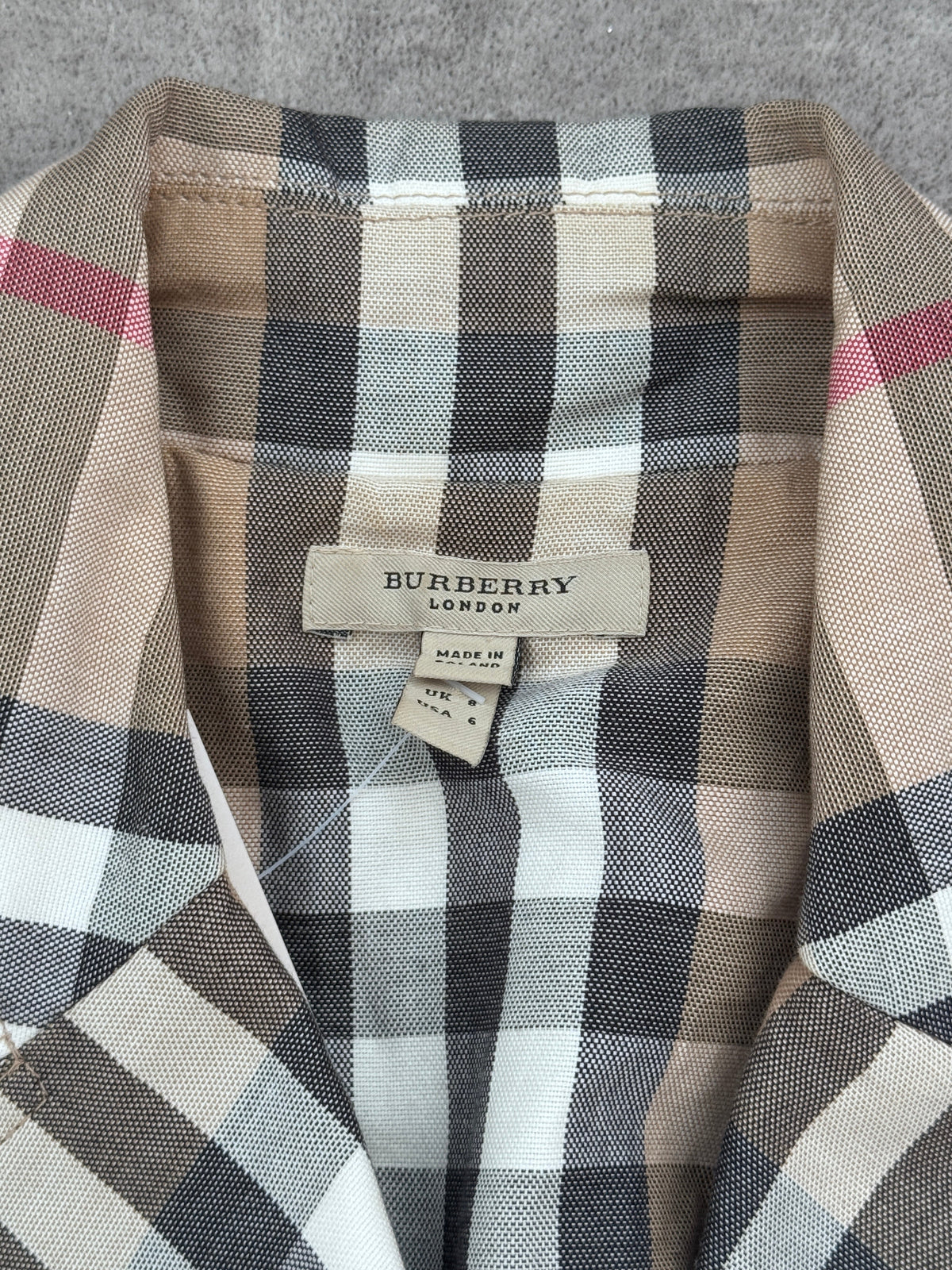 Burberry Nova Check Belted Trench Coat (SD120-1). FA276 | Small, Multicoloured