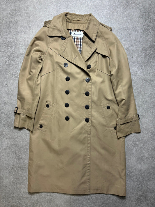 Aquascutum Beige Double-Brested Trench