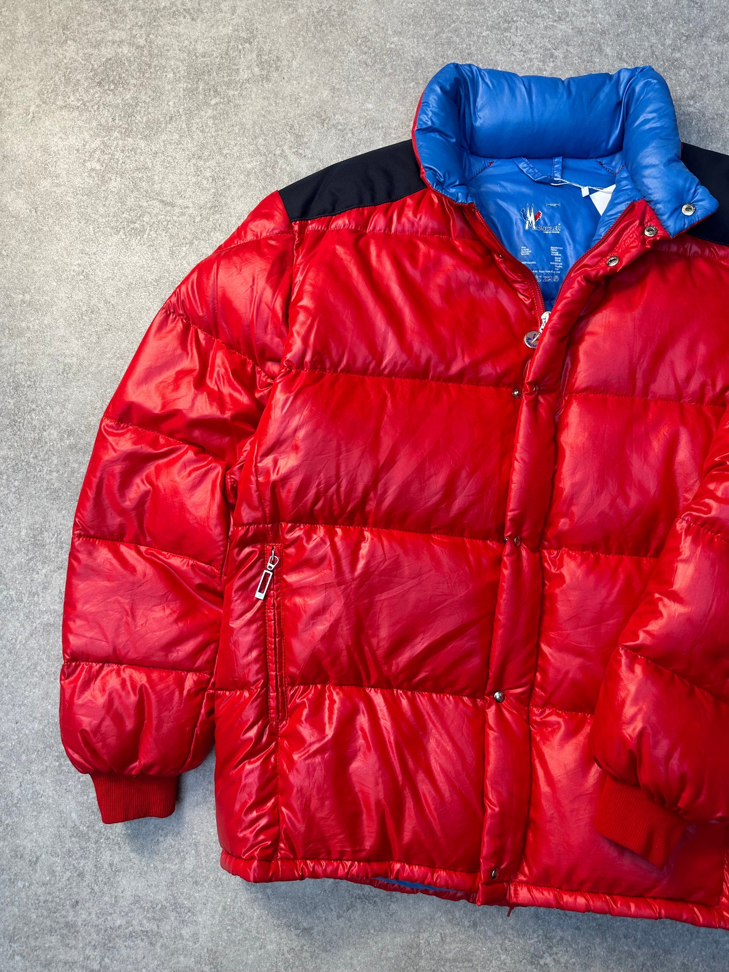 Vintage Moncler Red Quilted Puffer Jacket