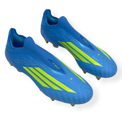 ADIDAS F50 ELITE LL SG FOOTBALL BOOTS BLUE / YELLOW UK10.5 | UK 10.5, Blue