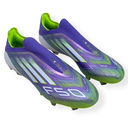 ADIDAS F50 ELITE LL FG FOOTBALL BOOTS PURPLE / GREEN UK10.5 | UK 10.5, Green