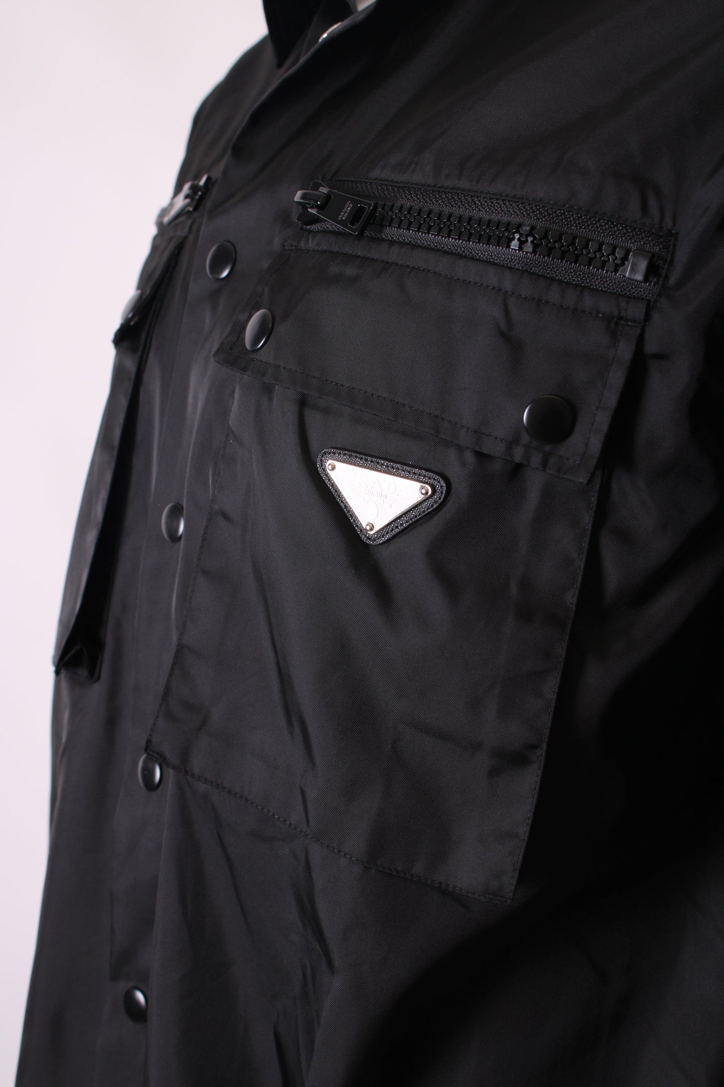 Prada Re-Nylon Safari Jacket Black S | Small, Black