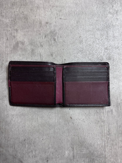Gucci GG Black Monogram Leather Bifold Wallet