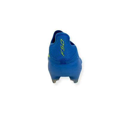 ADIDAS F50 ELITE LL FG FOOTBALL BOOTS BLUE YELLOW UK10.5 | UK 10.5, Blue