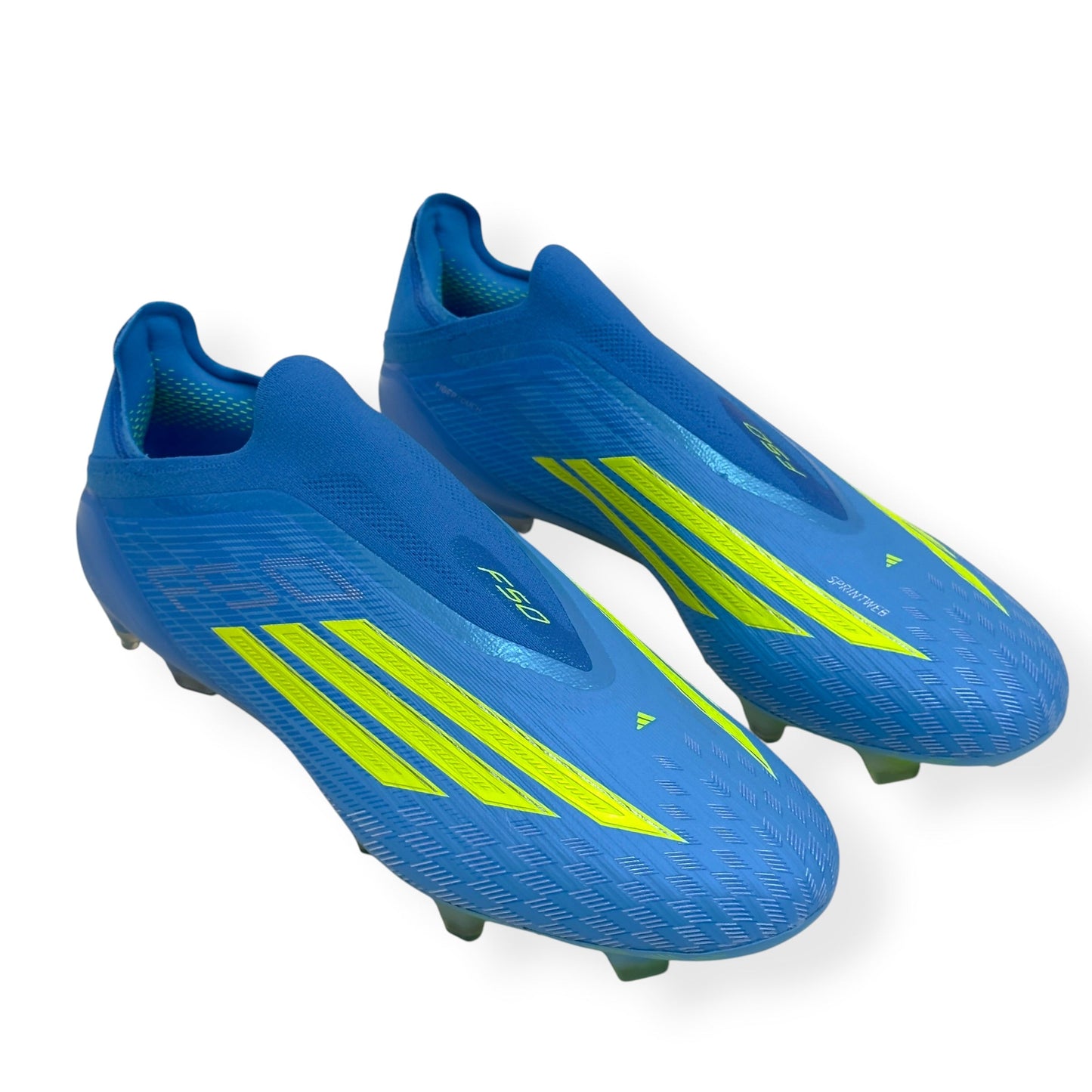 ADIDAS F50 ELITE LL FG FOOTBALL BOOTS BLUE YELLOW UK10.5 | UK 10.5, Blue