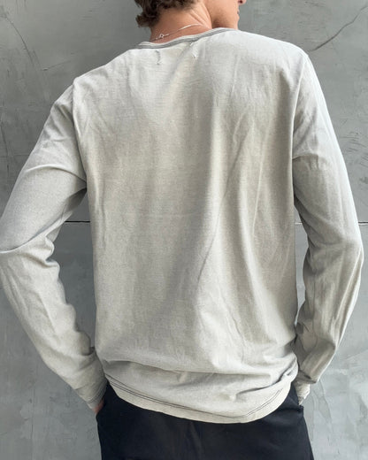 MAISON MARTIN MARGIELA LONG SLEEVE SUNBLEACHED TOP - L/XL | Large, Green