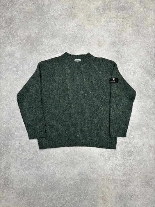 A/W 1995 C.P. Company Green Lambswool Knit Sweater