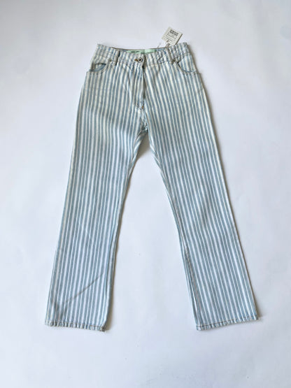 2013 Off-White Painted Striped Jeans