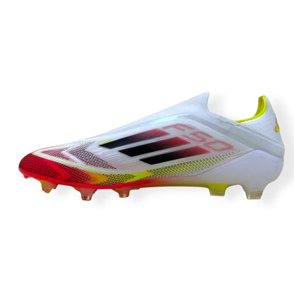 ADIDAS F50 ELITE LL FG FOOTBALL BOOTS WHITE / RED / YELLOW UK10.5 | UK 10.5, Multicoloured