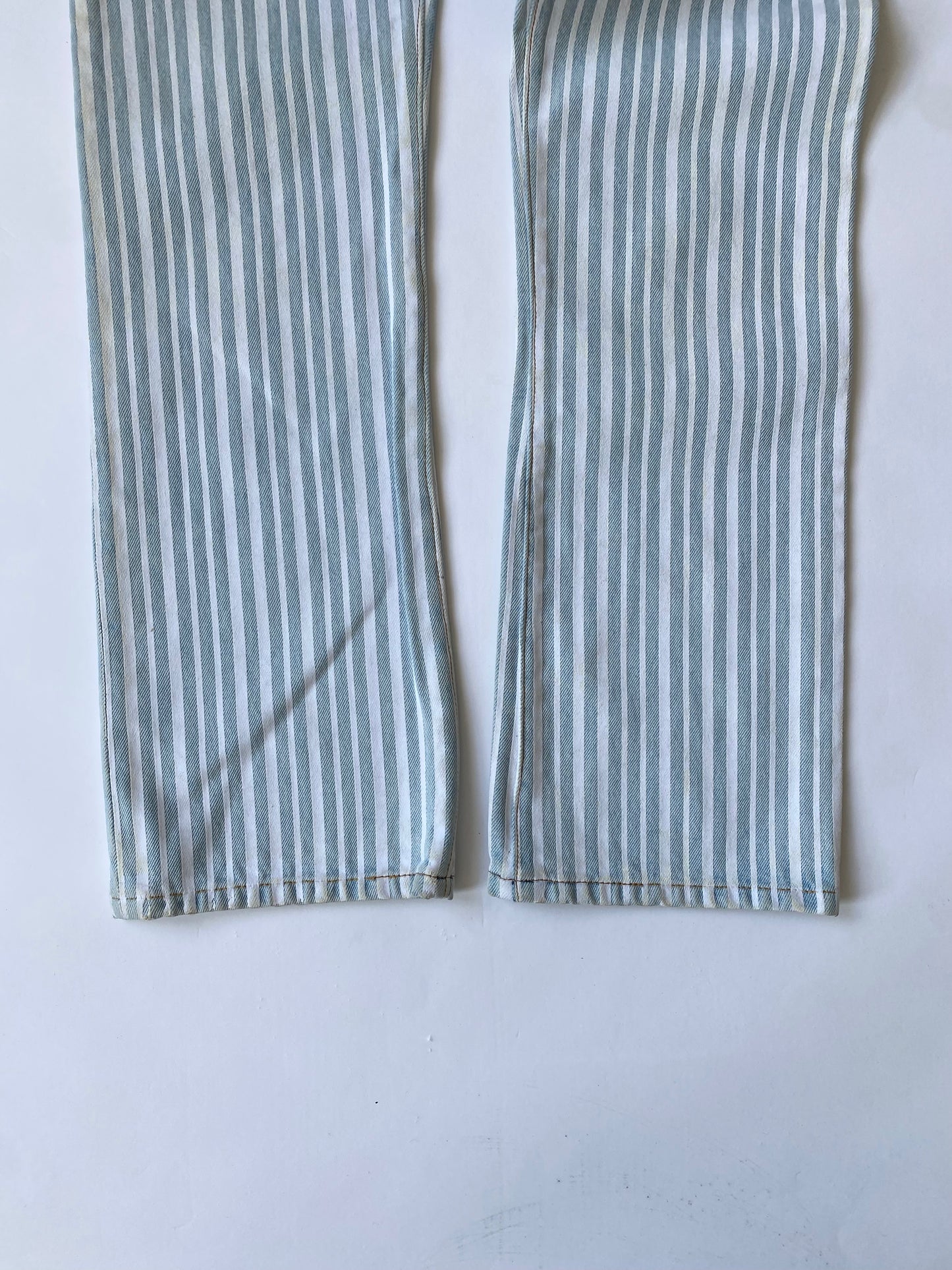 2013 Off-White Painted Striped Jeans