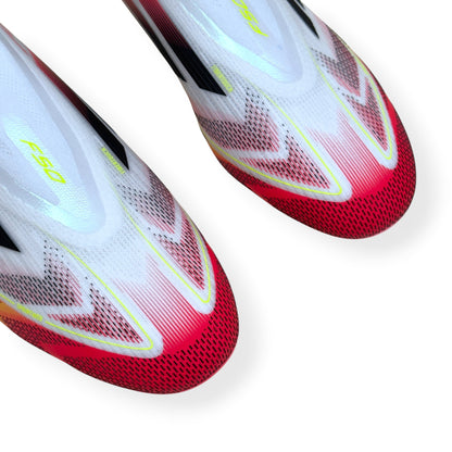 ADIDAS F50 ELITE LL FG FOOTBALL BOOTS WHITE / RED / YELLOW UK10.5 | UK 10.5, Multicoloured
