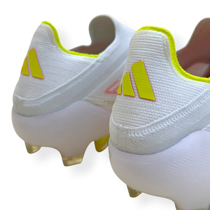 ADIDAS F50 ELITE LL FG FOOTBALL BOOTS WHITE / RED / YELLOW UK10.5 | UK 10.5, Multicoloured