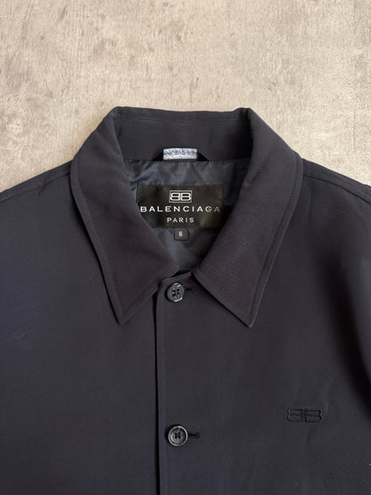 Balenciaga Silk Lined Button Down Blouson