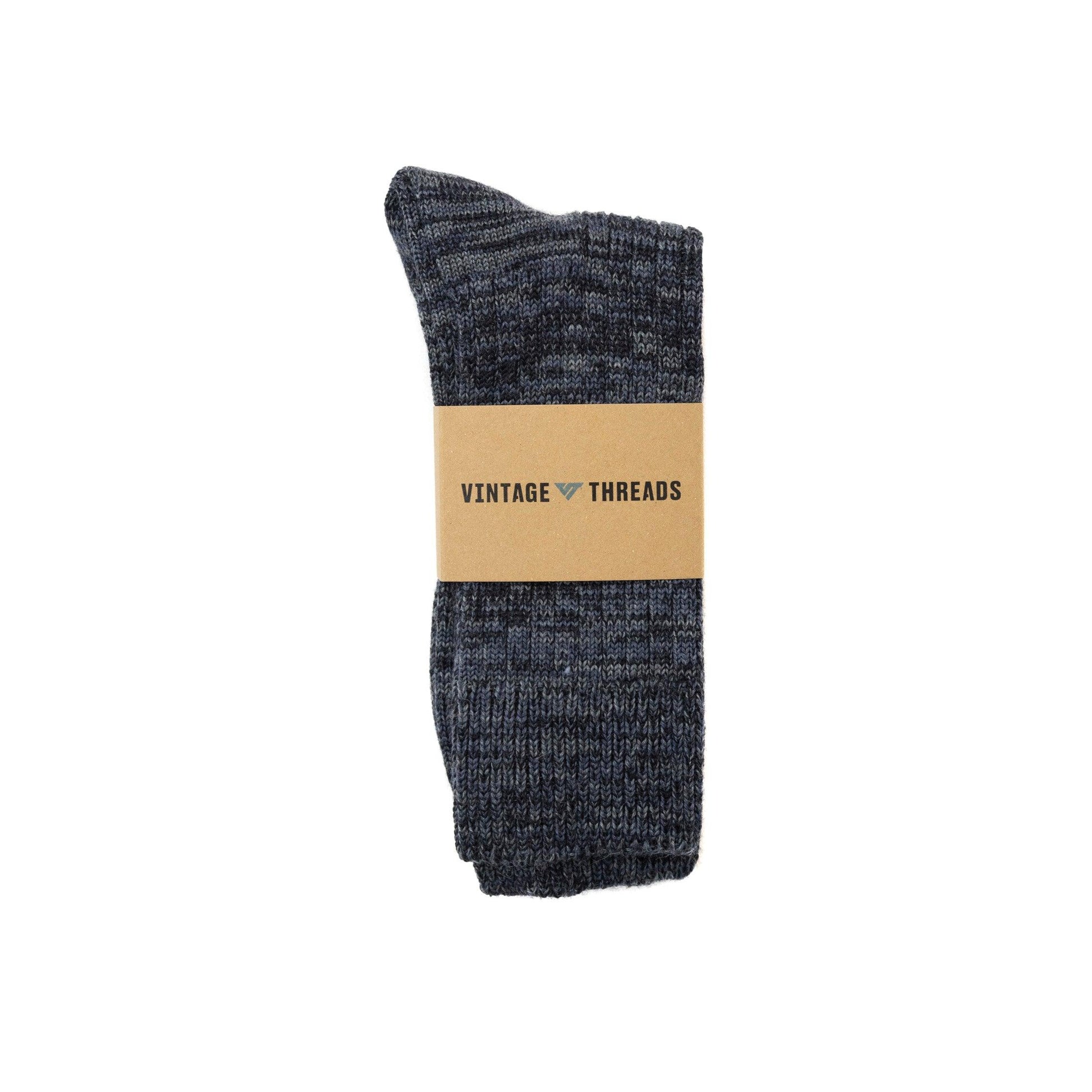 VT Mixed Knit Black Socks - Known Source