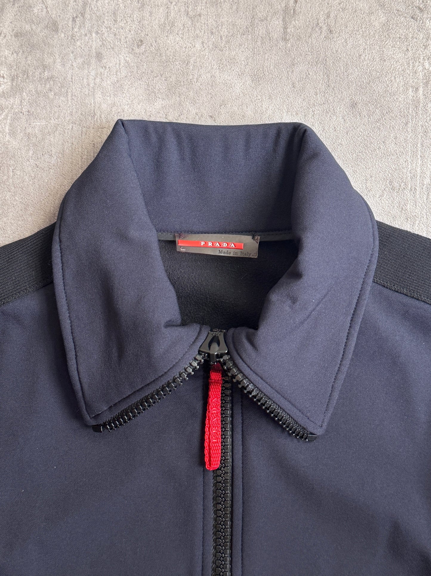 Prada Sport Dagger Collar 4-Way Stretch Tech Jacket