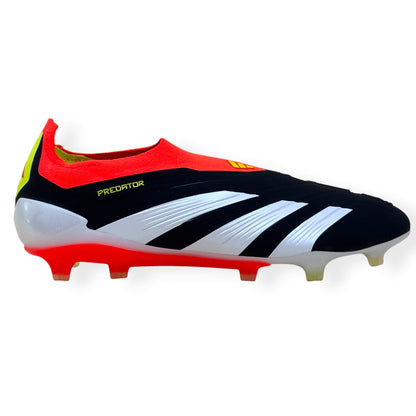 ADIDAS PREDATOR ELITE LL FG FOOTBALL BOOTS BLACK / RED UK10.5 | UK 10.5, Black