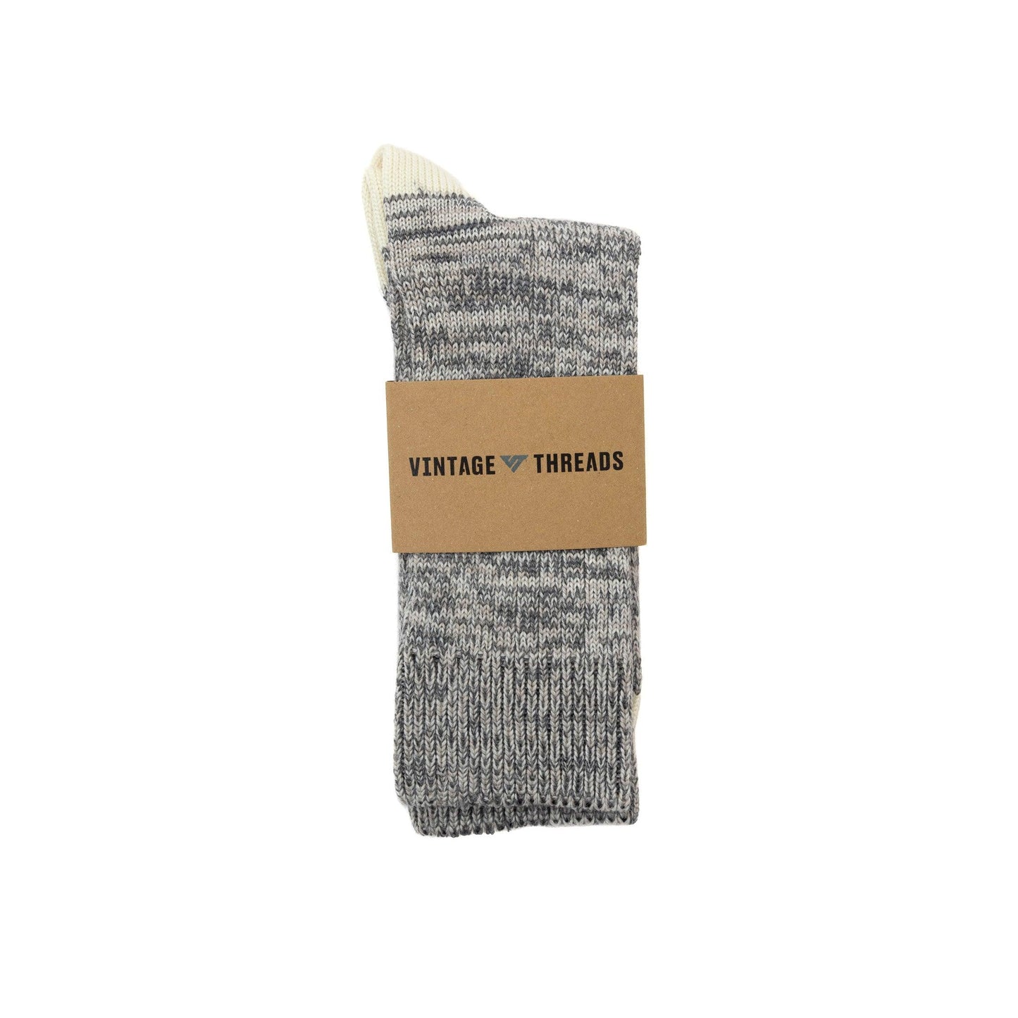 VT Mixed Knit Grey Socks - Known Source