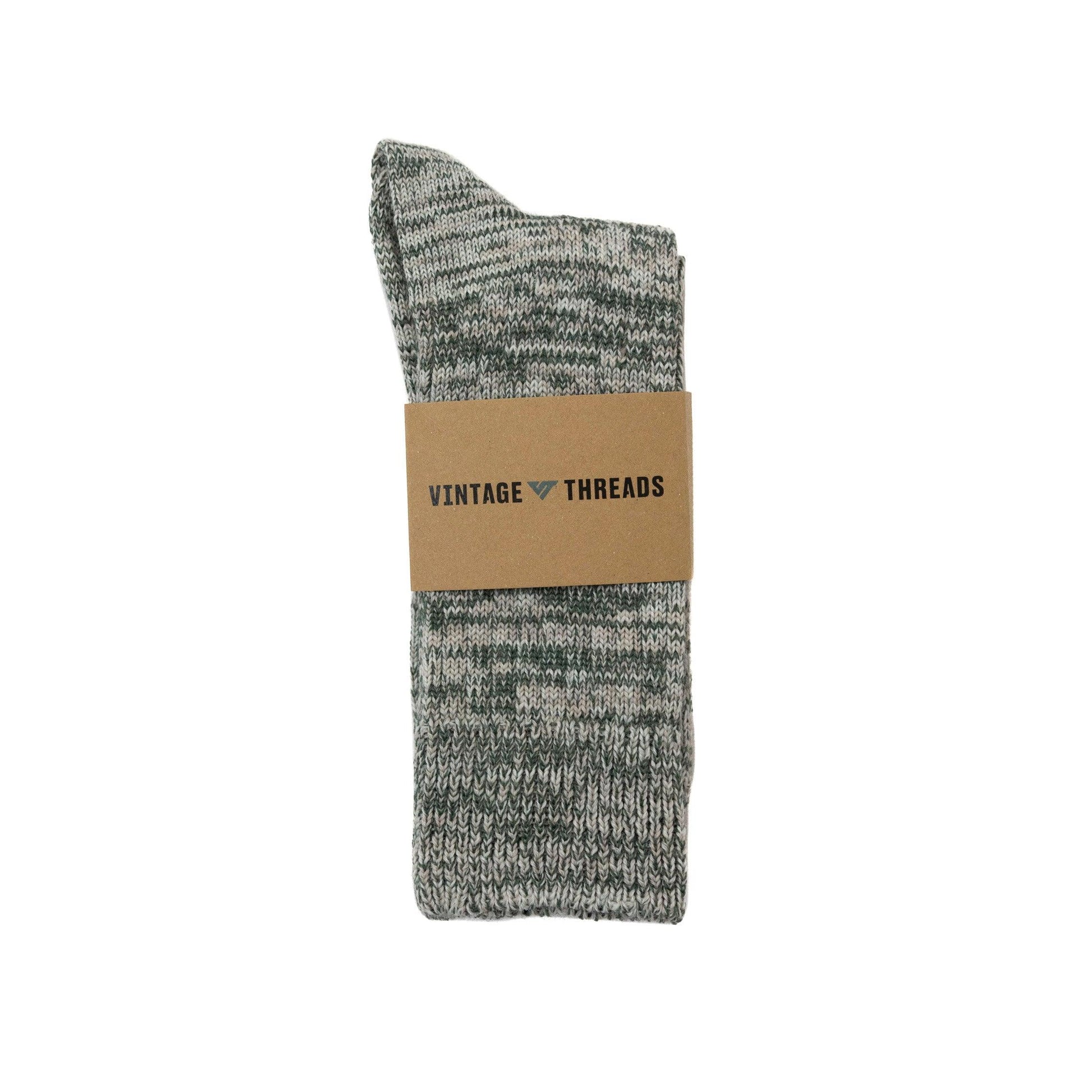 VT Mixed Knit Green Socks - Known Source