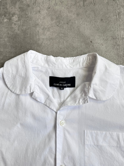 2017 CDG Tricot White Poplin Cotton Shirt