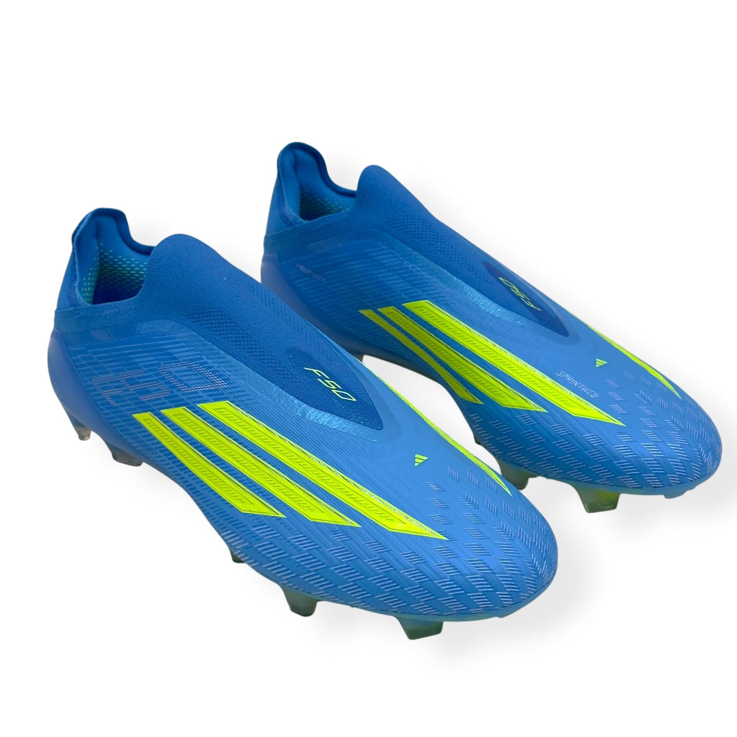 ADIDAS F50 ELITE LL FG FOOTBALL BOOTS BLUE / YELLOW UK10.5 | UK 10.5, Blue