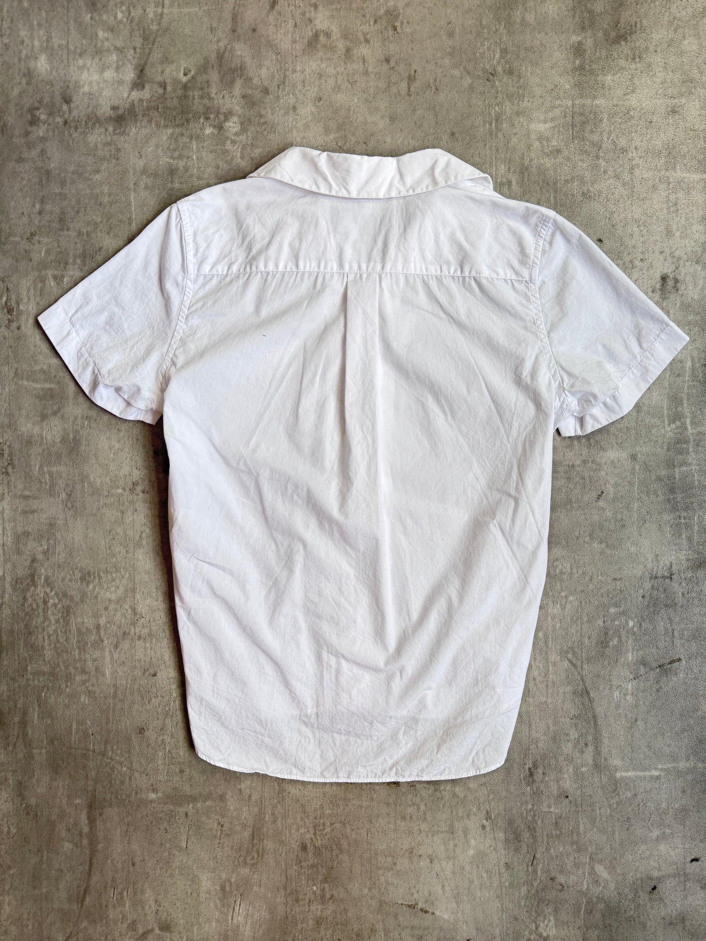 2017 CDG Tricot White Poplin Cotton Shirt