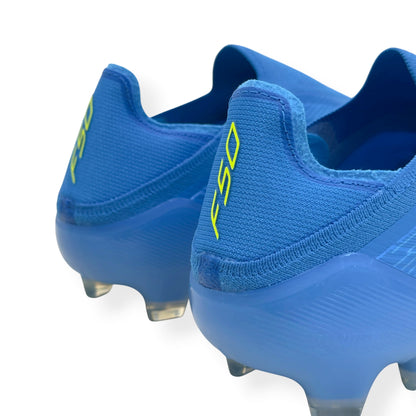 ADIDAS F50 ELITE LL FG FOOTBALL BOOTS BLUE / YELLOW UK10.5 | UK 10.5, Blue