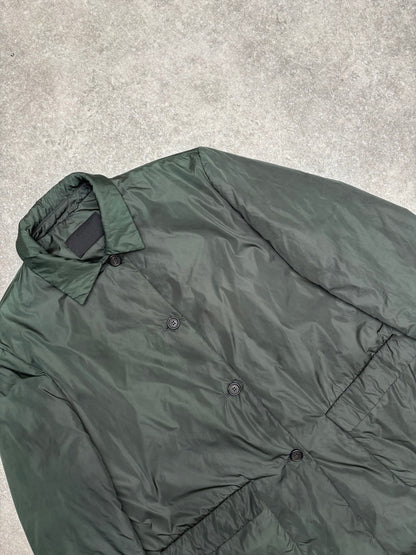 Prada Single-Breasted Nylon Puffer Coat