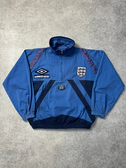 1994-96 Umbro England Half Zip Football Jacket