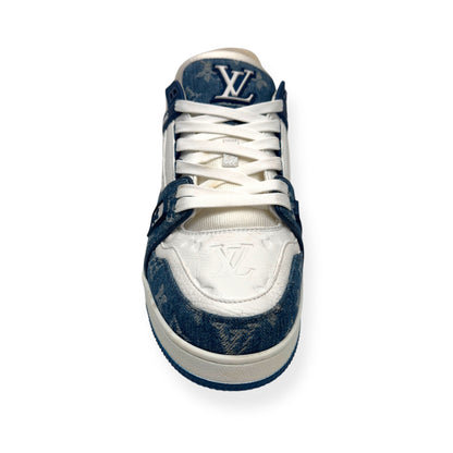 LOUIS VUITTON DENIM LV TRAINER BLUE UK8 | UK 8, Blue