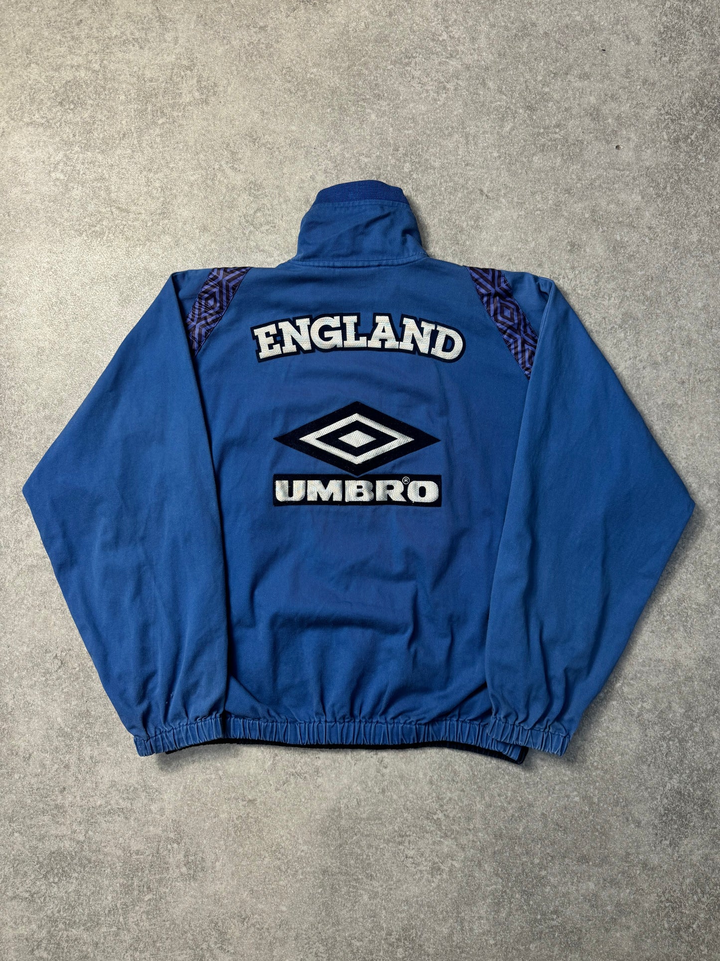 1994-96 Umbro England Half Zip Football Jacket