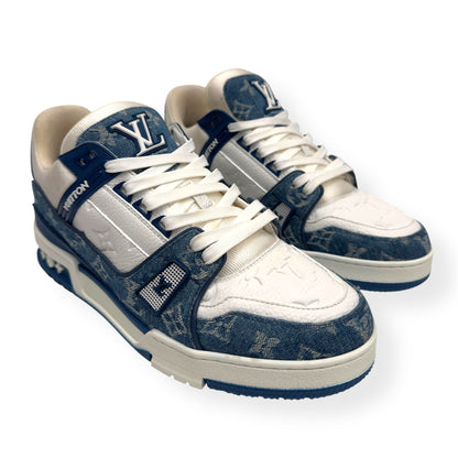 LOUIS VUITTON DENIM LV TRAINER BLUE UK8 | UK 8, Blue