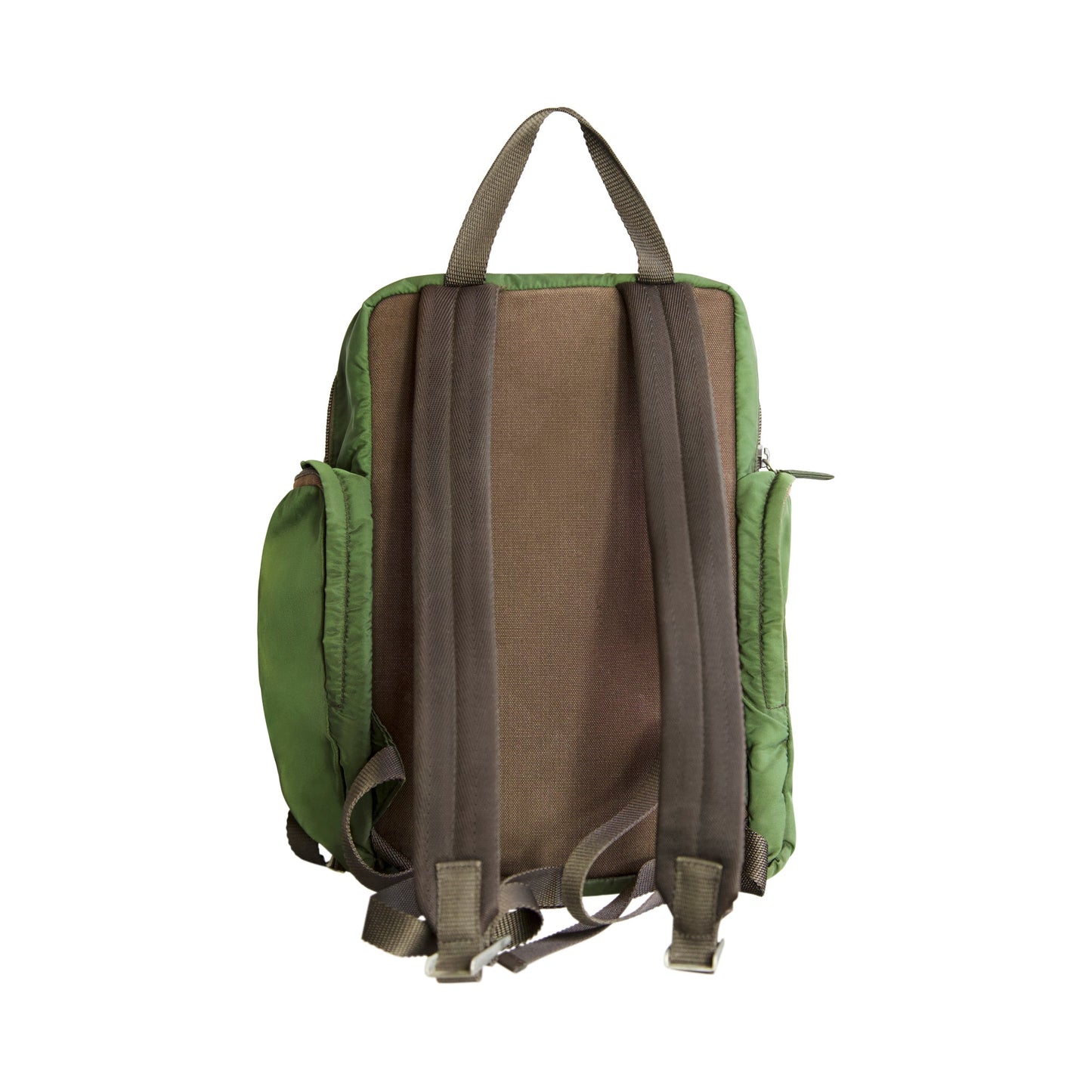 Prada Tessuto Nylon Multi-Pocket Khaki Green Rucksack